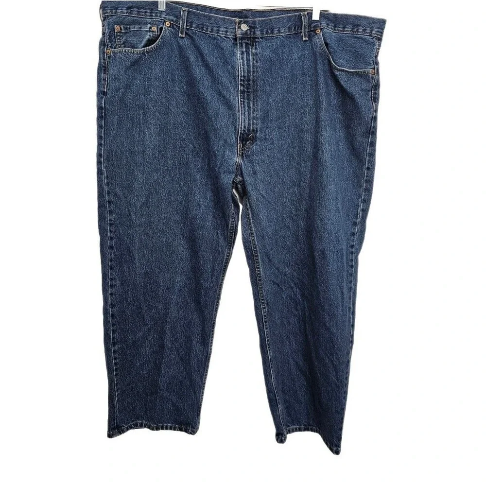 Levis 550 Jeans Mens 54x30 Relaxed Fit High Rise Big and Tall Classic Blue Denim